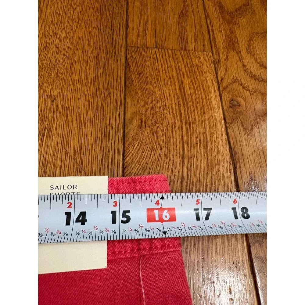 Universal Thread High Rise Sailor Shorts Coral Pink Comfort Stretch Size 10 NWT